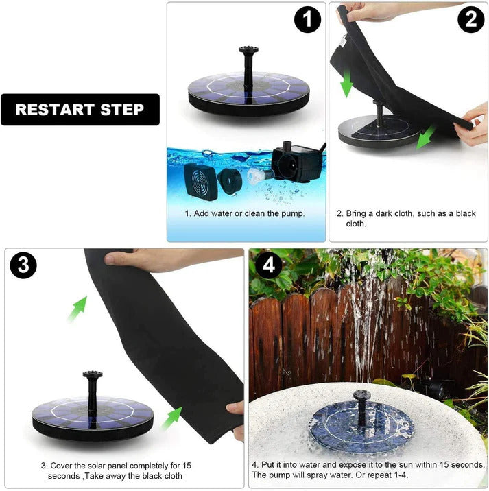 Trendy Solar Powered Floating Water Fountain