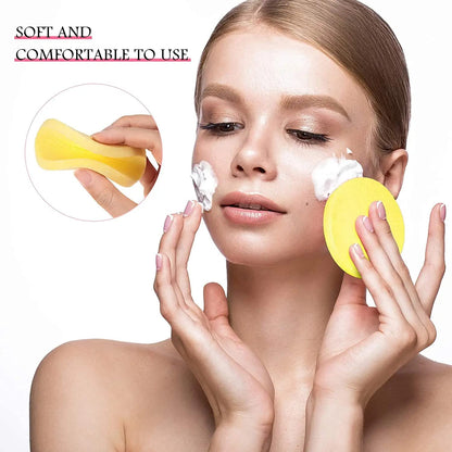 Facial Cleaning Wash Puff Sponge - 12 Sticks